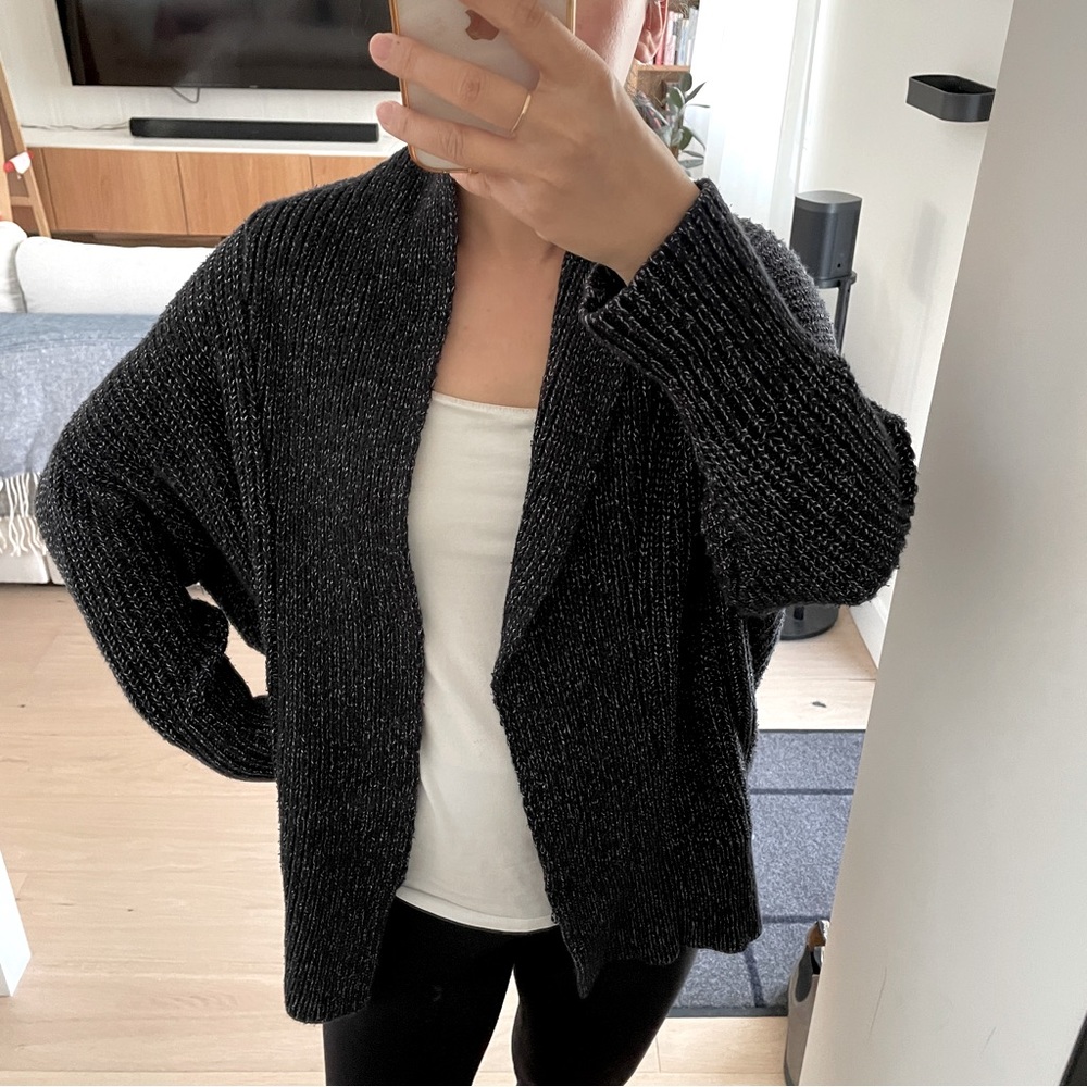 FREE with any purchase / Community Marled Navy Cardigan